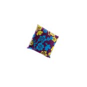 Sierkussen met bloemenpatroon paars/blauw/groen