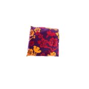 Sierkussen met bloemenpatroon paars/rood/oranje