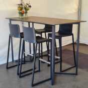 Statafel Tribo roest design,  180x80x110 cm