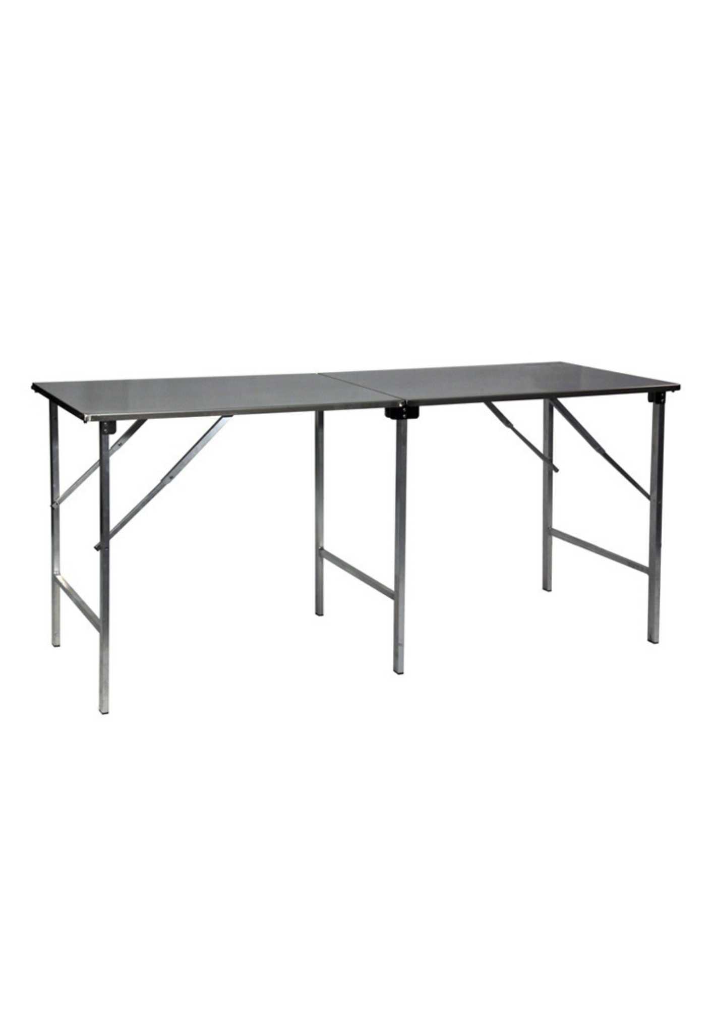 Werktafel RVS 2m inklapbaar