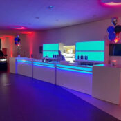 Barombouw wit L200 cm, incl. ledverlichting Korbeld