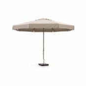 Parasol, ecru, rond 4 m doorsnede, met voet