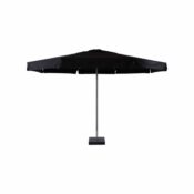 Parasol, Charcoal Black, rond 4 m doorsnede, met voet